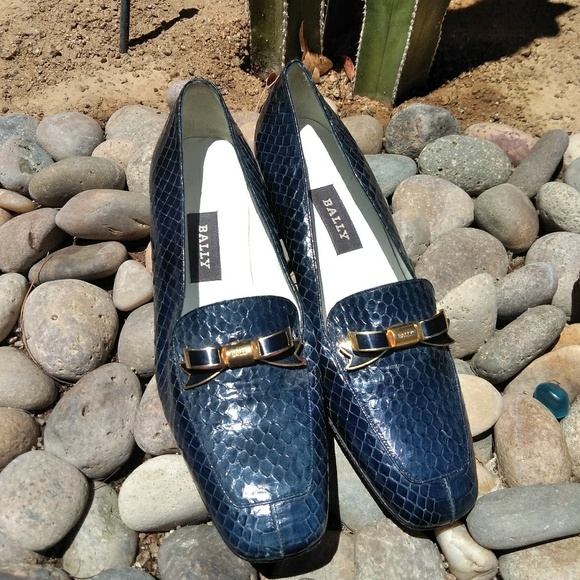 bally snakeskin shoes